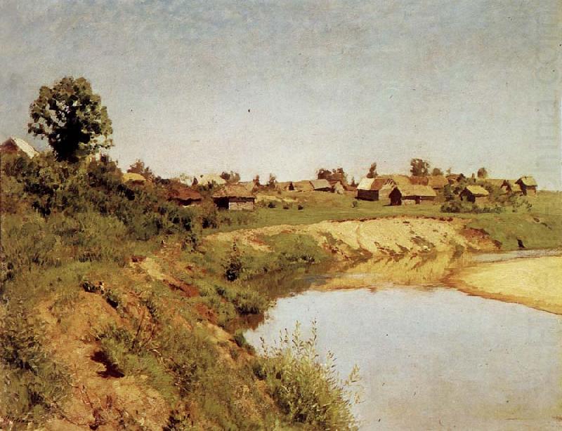 Levitan, Isaak Village at the Flubufer china oil painting image